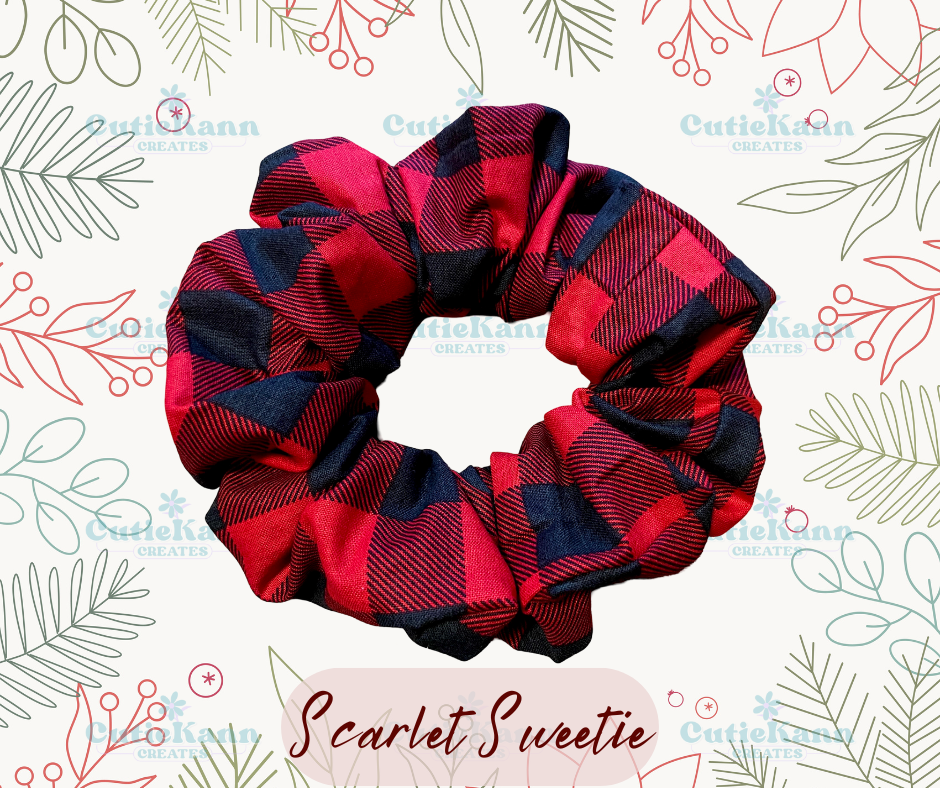 Scrunchie - Plaid Jumbo Scrunchie